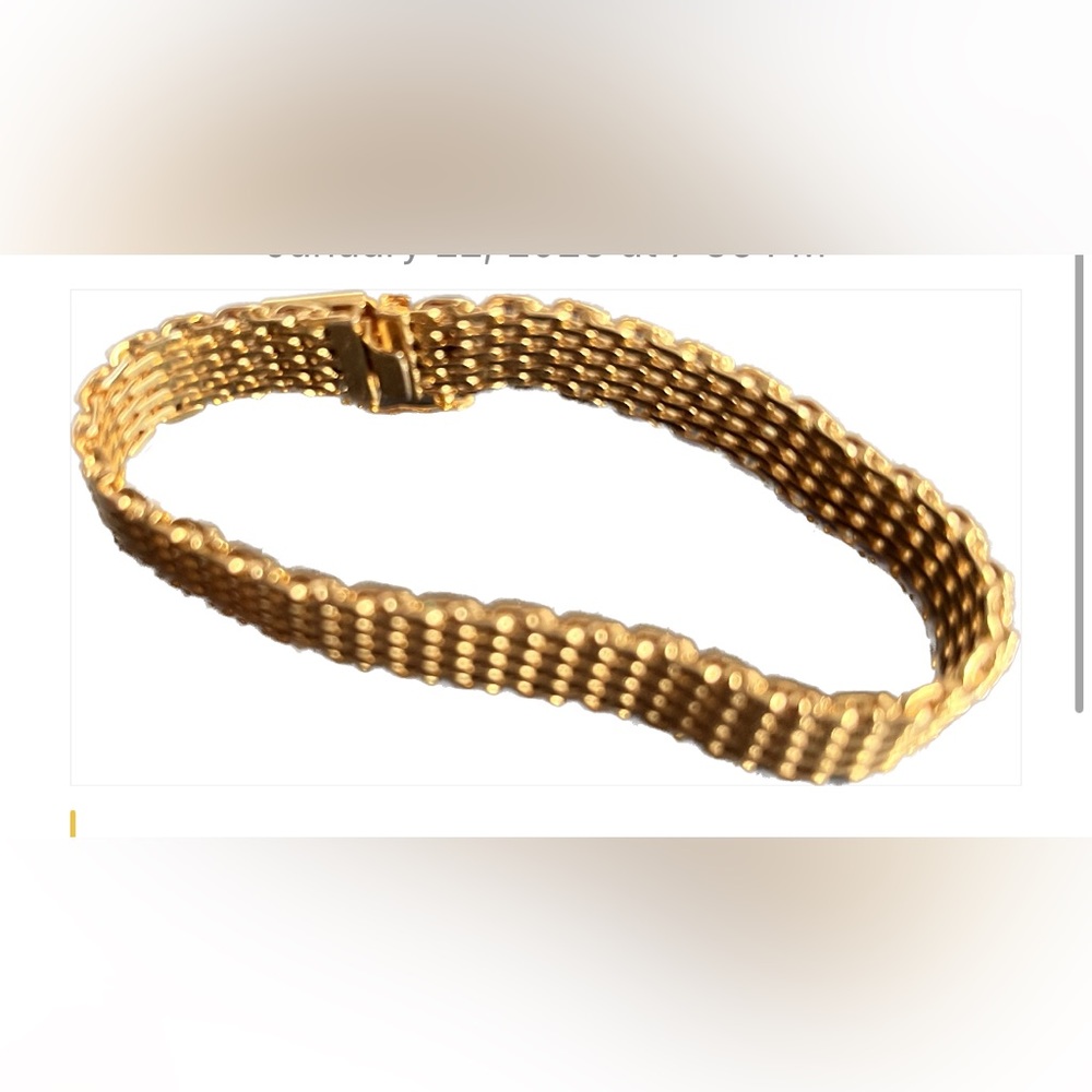 Monet gold bracelet vintage
